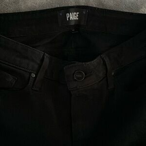 Paige black Hoxton ankle size 28, raw edge hem, excellent condition